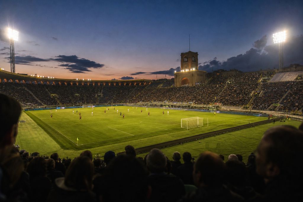 Olasz stadion egy kupamérkőzésen – illusztráció